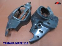 YAMAHA MATE111 MATE 111 HEADLIGHT COVER UPPER-LOWER SET "BLACK" // หน้ากากหน้า บน-ล่าง สีดำ สินค้าคุณภาพดี