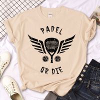 Padel เสื้อยืดลายกราฟฟิกสำหรับผู้หญิงเสื้อยืดลายการ์ตูนสำหรับผู้หญิงเสื้อผ้าฮาราจูกุ