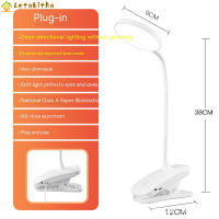 Letabitha โคมไฟตั้งโต๊ะ LED พร้อมคลิปลดแสง3โหมด,ไฟกลางคืน Pelindung Mata โคมไฟตั้งโต๊ะแบบชาร์จได้ Usb