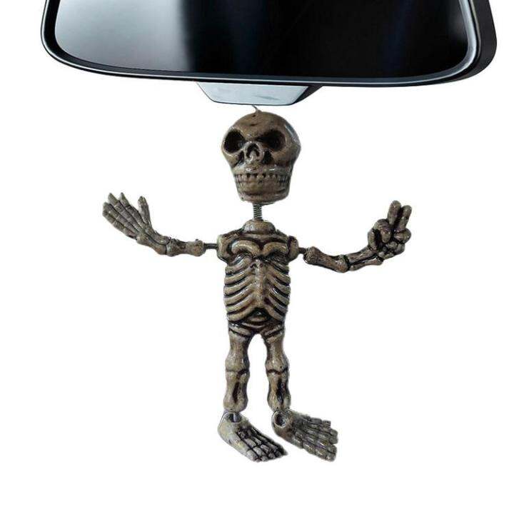 skull-car-accessories-skull-rear-view-mirror-accessories-goth-gift-funny-swinging-skeleton-decor-resin-car-charm-ornament-halloween-car-interior-accessories-respectable