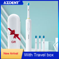 Azdent Sonic Electric Toothbrush 3 Mode Superior USB Charger Clean Tooth Brush with Travel Box Replacement Heads For s