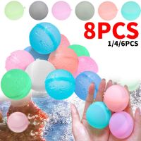 1-8pcs Reusable Water Balloon Adults Kids Summer Swimming Pool Silicone Water balloons Pool Toys Water Bombs Balloons Water Toys