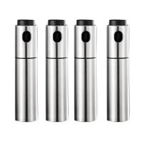 4 Pack Kitchen Baking Oil Spray Vinegar Bottle Stainless Steel Nozzle Oil Bottle BBQ Grill Sprayer Cooking Tools