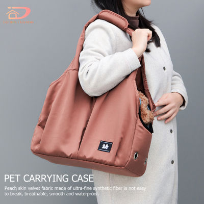 กระเป๋าถือกระเป๋าเป้กลางแจ้งแฟชั่นระบายอากาศได้ให้ความอบอุ่นสำหรับ Tas Carrier และสุนัขแมวแบบพกพาสำหรับสัตว์เลี้ยงในฤดูหนาว