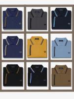 Fred Perry 23ชุดฤดูร้อนเสื้อโปโลของผู้ชาย,ข้าวสาลีหูธุรกิจบางแขนลำลองขาสั้น M3600เสื้อยืดลาเพล