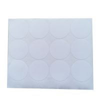 100pcs 50mm / 2 inches DIAMETER ROUND shape BLANK WHITE paper sticker FOR DIY PRINTING Chrome Trim Accessories