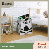 KAFBO SAFARI รูปม้าลาย ที่ลับเล็บแมว ที่ฝนเล็บแมว ที่ข่วนเล็บแมว ที่นอนแมว บ้านแมว ของเล่นแมว คอนโดแมว กล่องแมว กล่องบ้านแมว