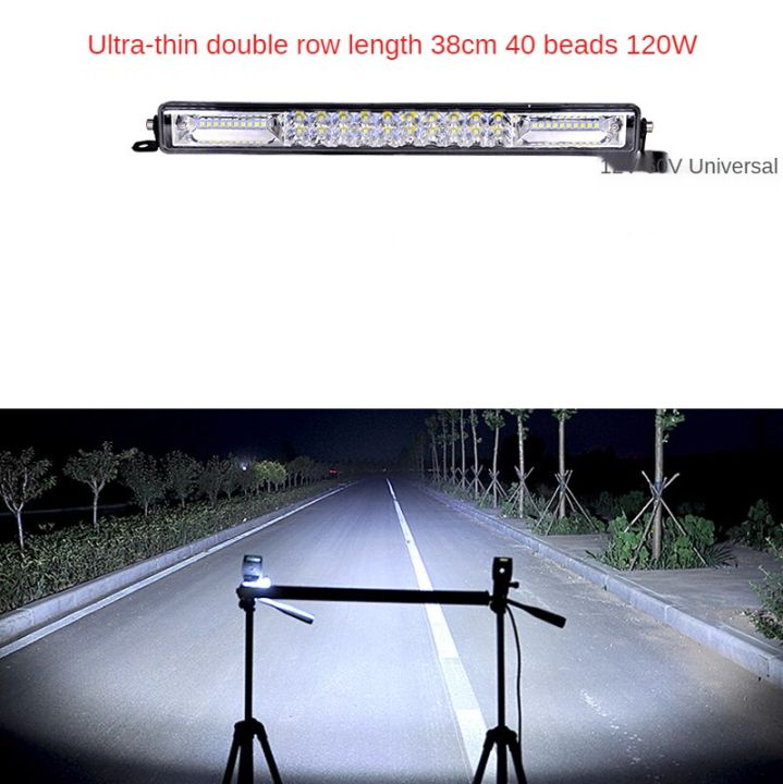 รถไฟ LED บาร์,ตาราง Spotlight 12V Off-Road 24V Ultra-บางคู่แถวกันน้ำไฟตัดหมอก,Super Bright