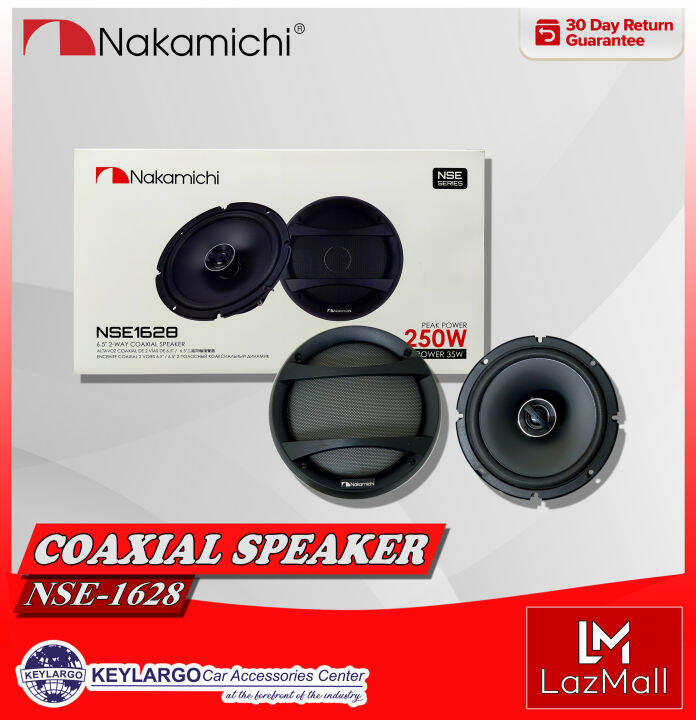 Nakamichi Speaker Coaxial 6.5"" 2Way 30watts Rms 200watts Peak Power