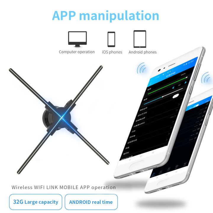 kkmoon-f52-3d-โฮโลแกรมโปรเจคเตอร์โฆษณาพัดลมติดผนังผู้เล่น3d-naked-eye-2k-hd-led-photo-video-พัดลม624pcs-ลูกปัด-led-รีโมทคอนโทรลป้าย-real-time-หน้าจอ