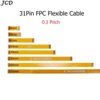 JCD 1pcs 31Pin Gold plated FPC FFC Connector Flexible flat Cable 0.3 mm Pitch Line 28 30 60 100 120 150 200 350 mm