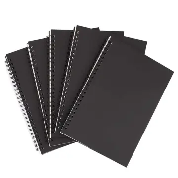 3 SET Black Notebook A5, Black Paper Notebook, Black Page Notebook, Black  Paper Journal, Black Album, White Gel Pen 