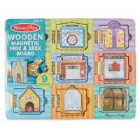 [9ชิ้น] รุ่น 474 ชุดแม่เหล็กแมชชิ่งภาพรุ่นสิ่งรอบตัว Melissa &amp; Doug Magnetic Hide and Seek Board รีวิวดีใน USA อย่างดีผ่านมาตรฐาน ของเล่น มาลิซ่า 2 ขวบ