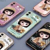 Compatible With iPhone 11 Pro MAX SE 2020 X XS XR 6 6S 7 8 Plus 2022 เคสไอโฟน เข้ากันได้ สำหรับ Case Girl เคส เคสโทรศัพท์ เคสมือถือ เคสนิ่ม