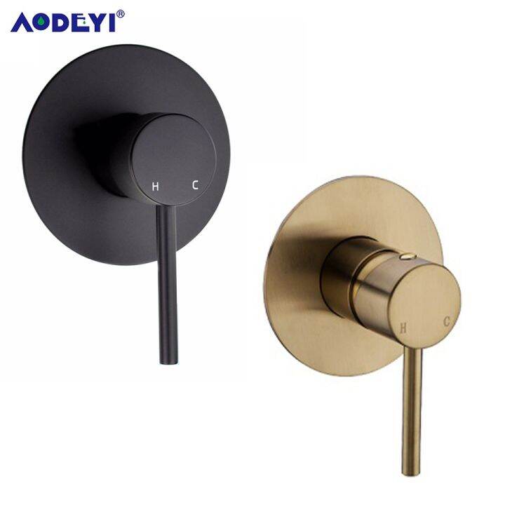 Brass Bathroom Faucets Concealed Control Valve Round Shower Faucet