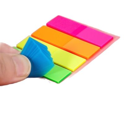 ❡ 100 Sheets Sticky Notes Bright Colorful Super Sticking Power Memo Pads Self-Stick Pads Easy to Post for Home Office Notebook
