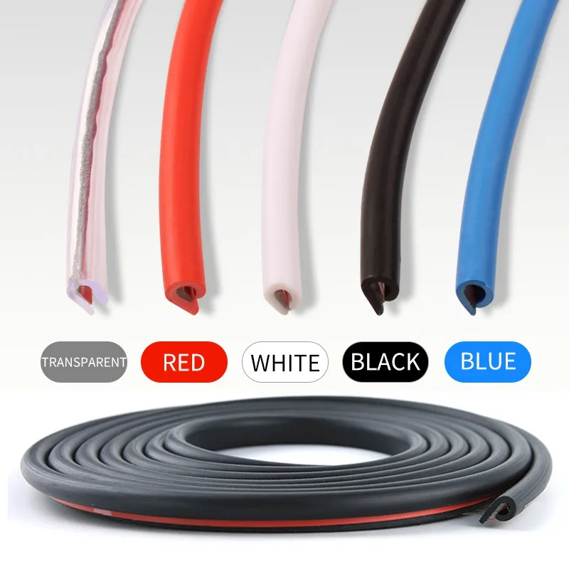 Transparent Car Door Edge Rubber Scratch Protector Strips Car Styling Side  Doors Moldings Adhesive Scratch Protector