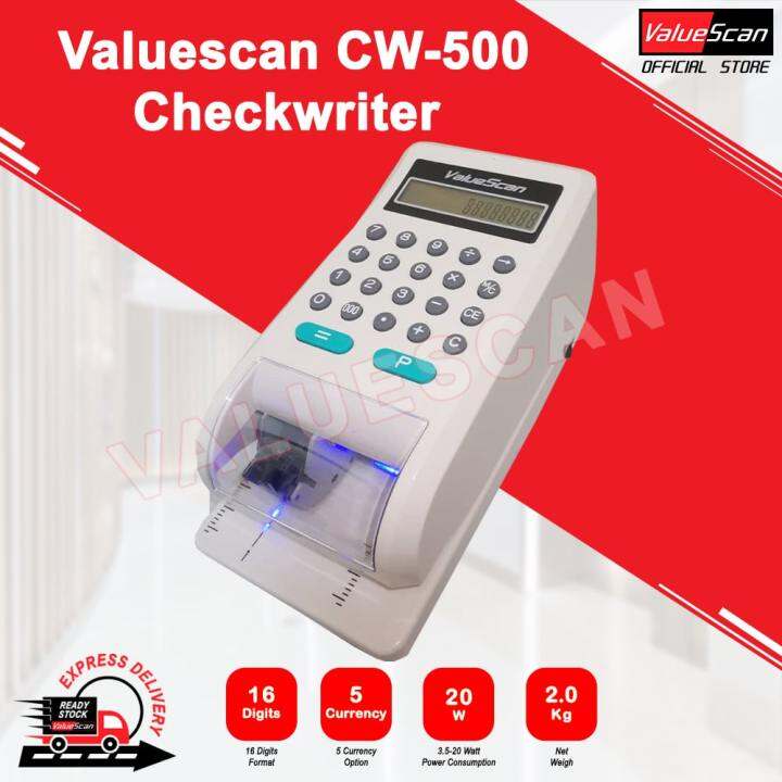 Valuescan Cw500 Check writer Machine Lazada