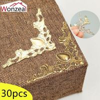 ✒ 30pcs Antique Decorative Protector Metal 41mm Embellishments Corner Brackets For Gift Wine Wooden Box Case Furniture Fittings