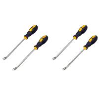 4 Pack Nail Puller 3mm U Tip Screwdriver Nail Rivet Tack Lifter Puller Staple Remover Tool