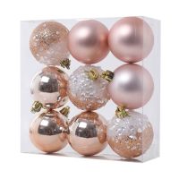 9 PCS Christmas Ball Ornaments xmas Tree Decorations Hanging Balls for Home New Year Party Decor - 2.36inch