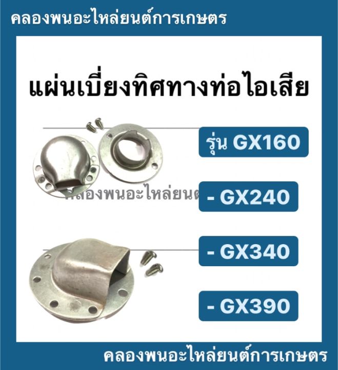 แผ่นเบี่ยงทิศทางท่อไอเสีย-ฮอนด้า-รุ่น-gx160-gx240-gx340-gx390-แผ่นเบี่ยงท่อไอเสียฮอนด้า-หน้าแปลนgx240-หน้าแปลนฮอนด้า-แผ่นเบี่ยงท่อไอเสียgx390