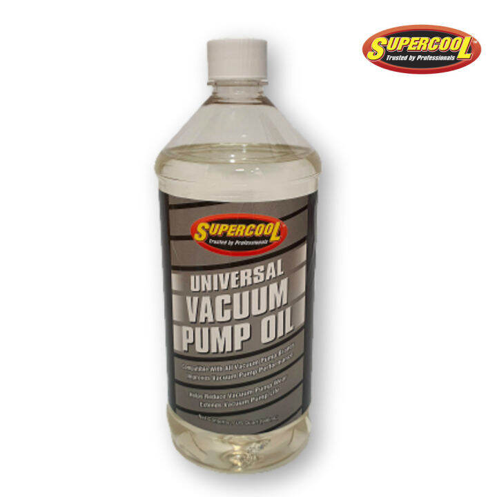 [SUPERCOOL] Vacuum Pump Oil, Synthetic, 32 Oz, Clear (V32), 46 ...