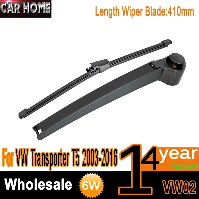 FOR VW Transporter T5 Rear Window Windshield Wiper Arm Blade Kit 2003