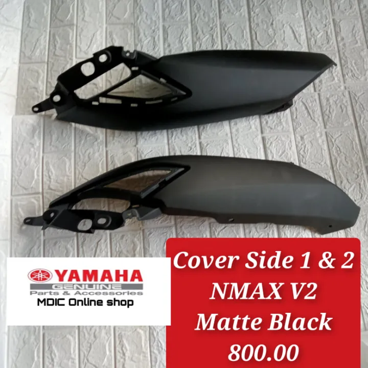 COVERSIDE 1 & 2 MATTE BLACK FOR NMAX V2 YAMAHA GENUINE | Lazada PH