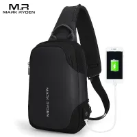 Mark Ryden New Anti-thief Crossbody Bag Waterproof Men Sling Chest Bag Fit 10.5 inch Ipad Fashion Shoulder Bag