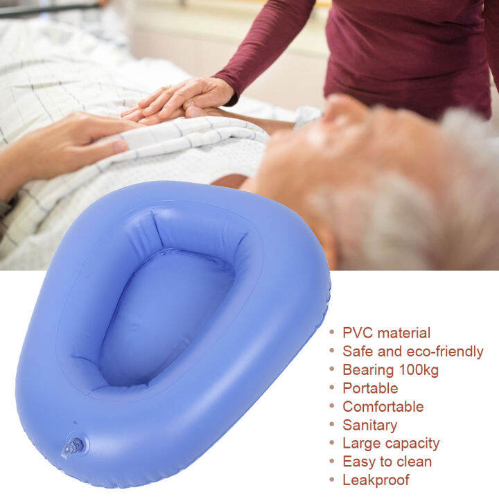Inflatable Bedpan, Lightweight Air Inflatable Bedpan, Portable