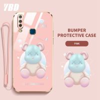 เคสโทรศัพท์ YBD สำหรับ Vivo Y17 Y15 Y12 Y12i Y11 1901 1902 1904 1940 1906นิ่มโปร่งใสการ์ตูนไล่ระดับสีเคสโทรศัพท์กันกระแทกพร้อมกรอบป้องกันกล้องจากเลนส์คลุมทั้งหมด