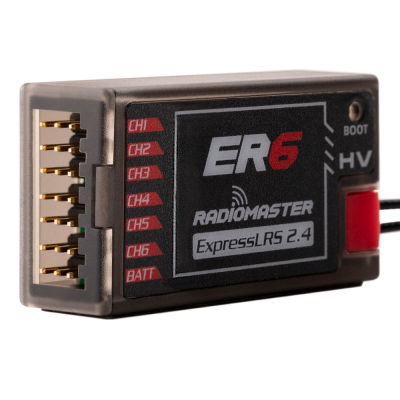 RadioMaster ER6 2.4Ghz PWM ExpressLRS 6 Channel Receiver รองรับการอัปเดต Wifi และการกำหนดค่า Webui