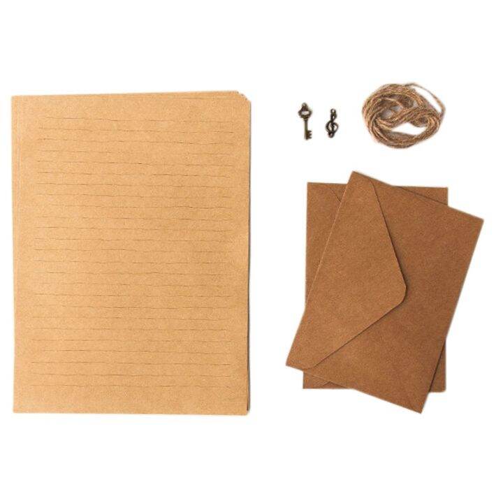 12-pcs-vintage-kraft-paper-writing-paper-european-style-paper-for-letter-writing-letter-paper-stationery