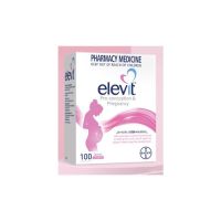 Elevit pregnancy ชมพู 100tablets เอลวิท ไวตามินตั้งครรภ์ New Packaging exp 10/2025