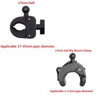 หัวบอล17-45มม. ที่หนีบแน่นหนาถึง17มม. สำหรับที่จับรถจักรยานยนต์แท่งยึดราวสำหรับที่หนีบบาร์แบบมือจับกล้องแอคชั่น Gopro