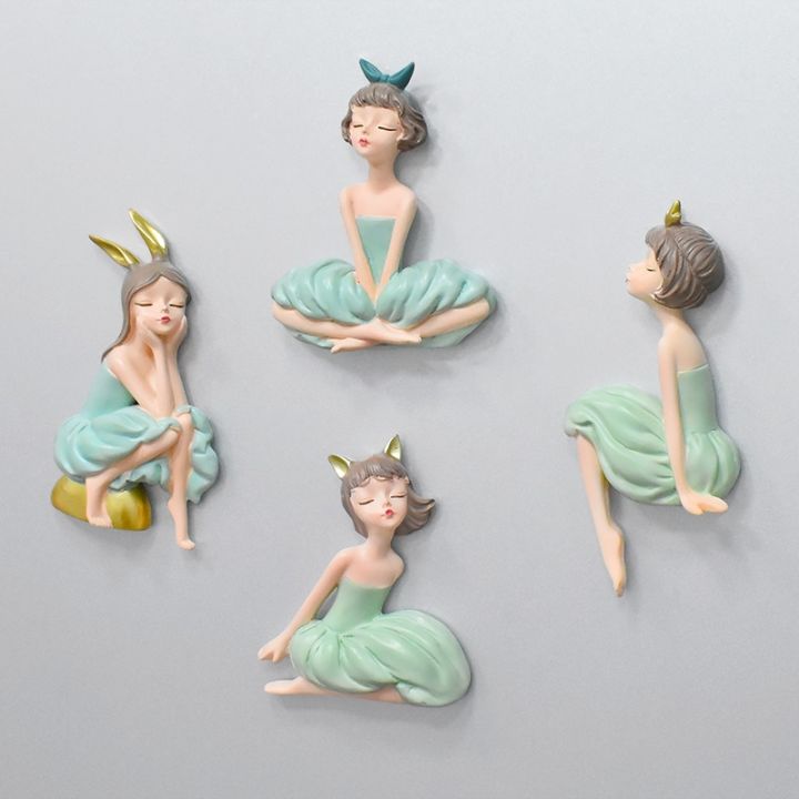 creative-cartoon-fairy-tales-online-celebrity-girl-photos-posted-magnet-refrigerator-3d-message-stickers