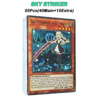 【YF】 YU GI OH Board Game 55 Pcs/Set Yugioh Cards SKY STRIKER ACE Deck English Version Playing Card With Tin Box