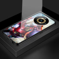 เคส Realme 11 Pro 5G Realme 11 Pro + 5G Marvel เคสโทรศัพท์สำหรับเด็กผู้ชายซูเปอร์ฮีโร่สำหรับผู้ชาย Ironman Amour Gradient เคสเคสกระจกเทมเปอร์