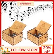 N73VHRHM Movement Romantic Year Favor Engraved Wood Music Box Christmas