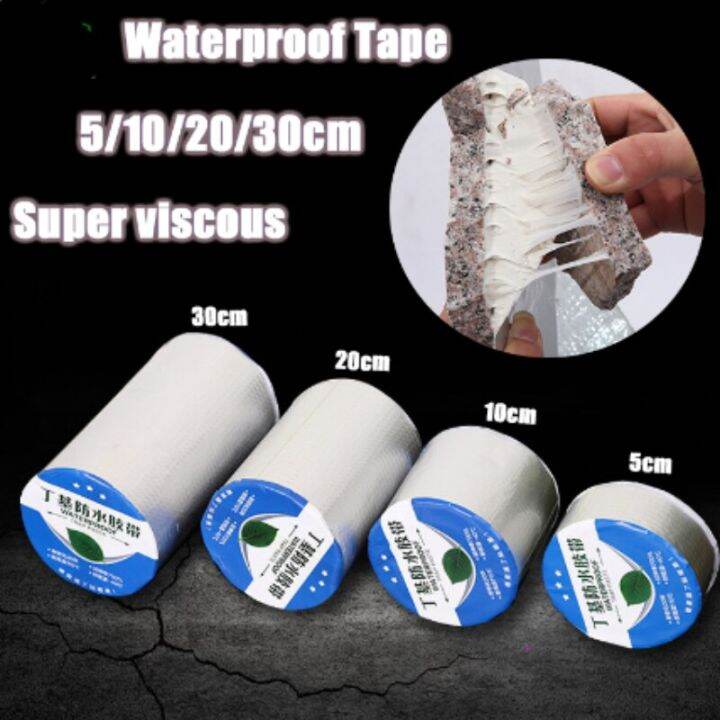 roof-leakproof-aluminum-foil-butyl-rubber-waterproof-tape-high-temperature-resistance-pipes-walls-leak-sticker-super-nano-tapes-adhesives-tape