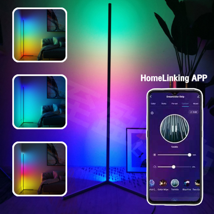 ไฟติดห้องนอน-ไฟประดับตกแต่ง-โคมไฟตั้งพื้น-โคมไฟตั้งพื้นยาว-โคมไฟตั้งพื้นในห้องนั่งเล่น-150-ซม-โคมไฟตั้งพื้นแอลอีดี-rgb-ไฟมุม