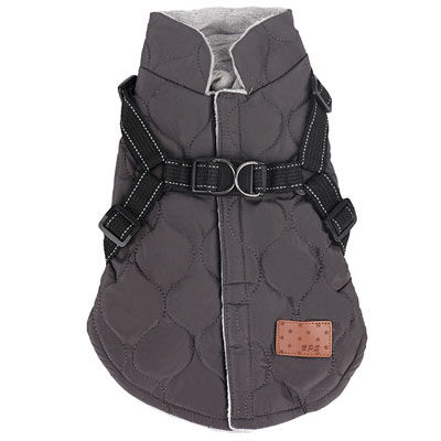 Warm Dog Clothes Winter For Small Dogs Yorkie Terrier Pug Puppy Cat Harness Coat Cotton-Padded Vest Jacket Pet Clothing Outfit S