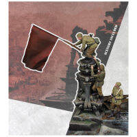 135 modern man crew include 3 and scene Resin figure Model kits Miniature gk Unassembly Unpainted