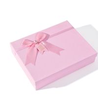 【Ready】? Gift Box Pink Empty Box Cosmetic Packaging Box Lipstick Perfume Birthday Box Tanabata Valentines Day Gift Box