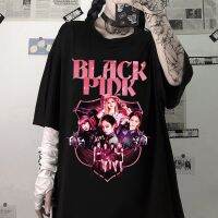 Hot sale BLACKPINK BAND graphic Mens 100% Cotton Round Neck Short Sleeve T-Shirt  Adult clothes