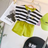 Girls Outfit Sets Summer Sleeveless T-shirt+Shorts Kids Baby Clothes Children Costumes Toddler Girl Clothes Suits 2 3 4 5 6 7Yrs