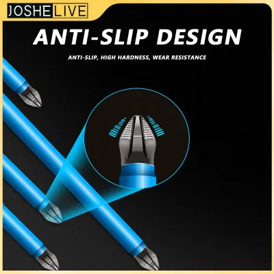 1/4 Electric Anti Slip Screwdriver Head High Hardness Strong Magnetic Cross Drilling Bits Durable Hand Drill Driver Accessories Screw Nut Drivers