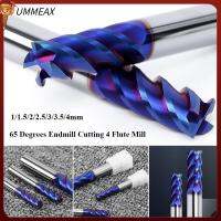 UMMEAX คุณภาพสูงอัลลอยด์คาร์ไบด์1/1.5/2/2.5/3/3.5/4Mm เครื่องมือเครื่องตัด Endmill เครื่องตัดมิลลิ่ง4ขลุ่ย