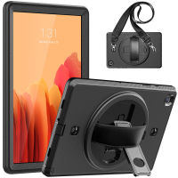 Case สำหรับ Samsung Galaxy Tab A8 10.5 SM-X200 X205 X207 2022หนักเต็มร่างกายกันกระแทกปกสายคล้องไหล่ป้องกันหน้าจอ